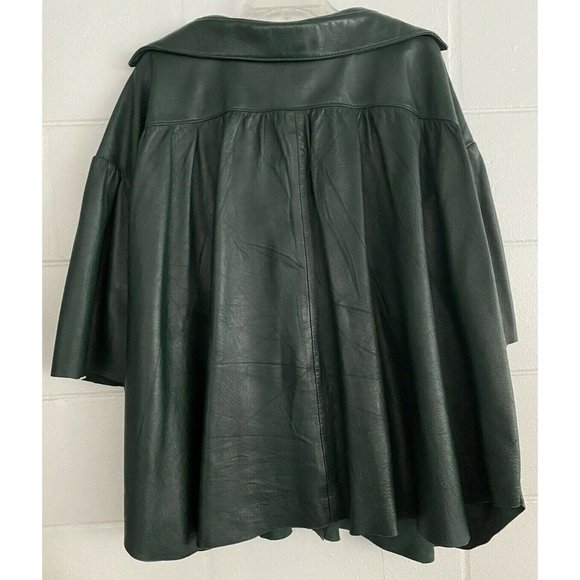 RAVEN WWF Wrestling Original 3XL Green LEATHER Shirt ECW NWA WWE WCW - Picture 4 of 8